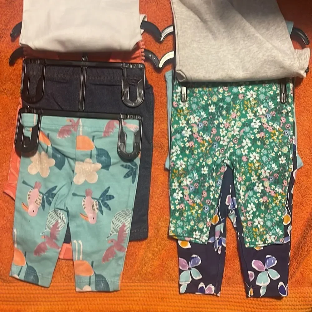 Carter's Kids' 4-piece Sets 3 Months 4 Shirts 4 Leggings